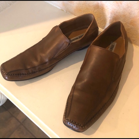 steve madden leather slip ons